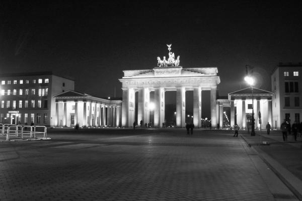 Porte de Brandebourg, Berlin, Allemagne (février 2003)