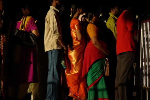 Au temple, Chennai, Inde (janvier 2009)