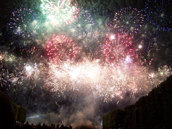 Feu d'artifice du 14 juillet à Paris, France (juillet 2006)