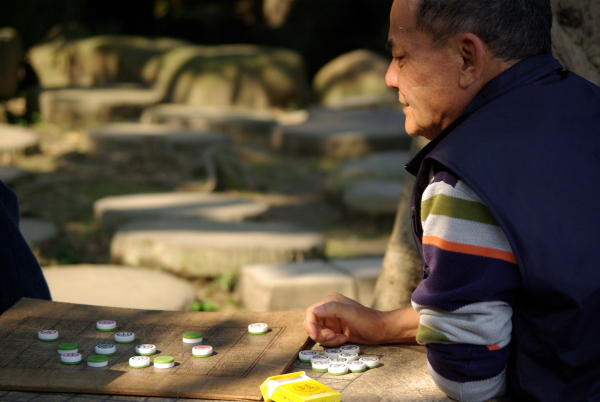 Jeux de dames, Taipei, Taiwan (mars 2008)