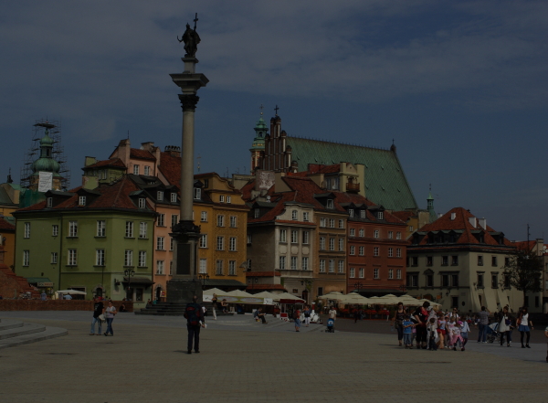 Plac Zamkowy, Varsovie, Pologne (septembre 2008)